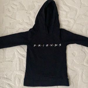 Like New Girls FRIENDS hoodie black Size XS